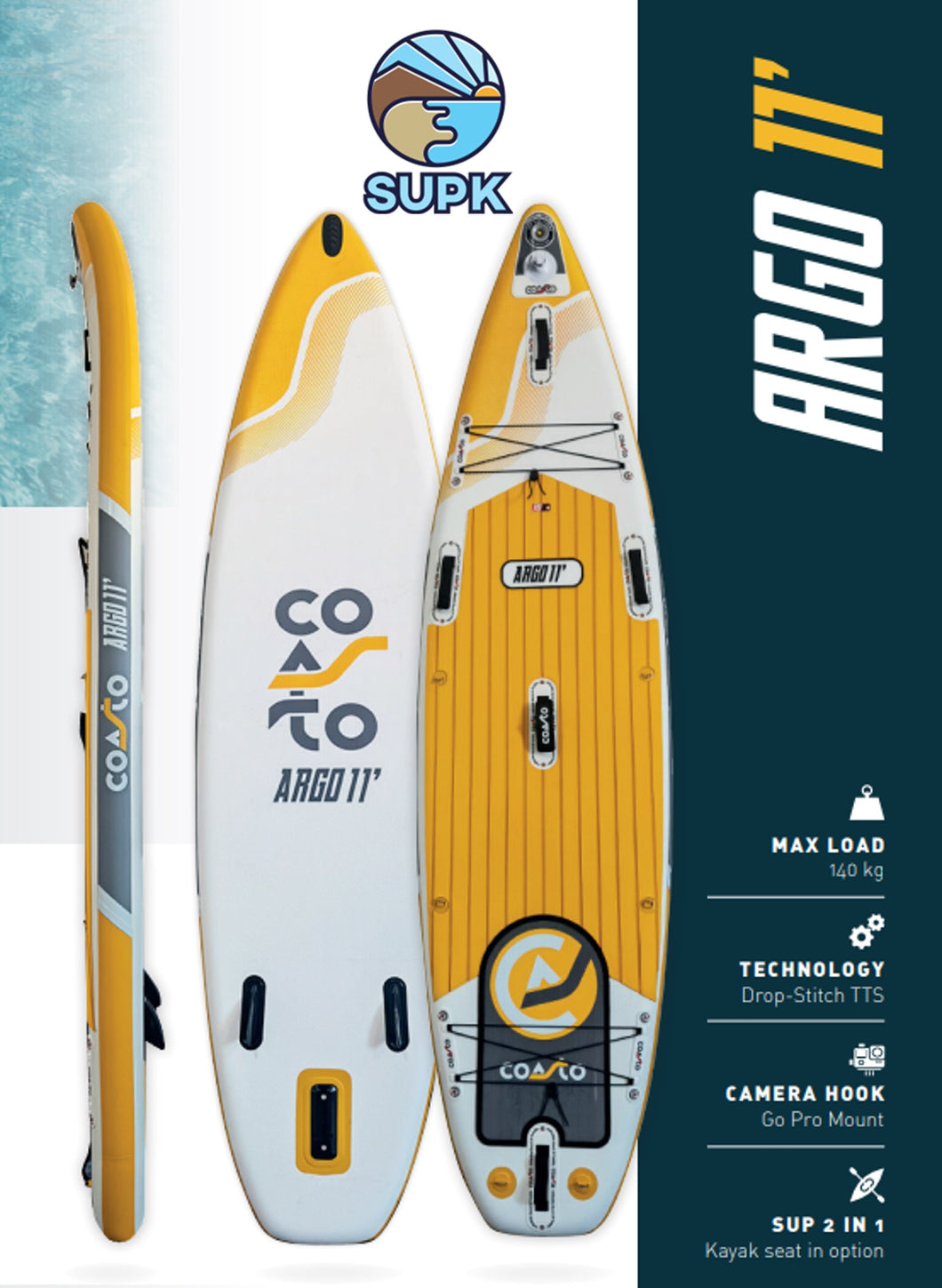 Tabla Paddle Surf Hinchable Coasto Argo 11.0